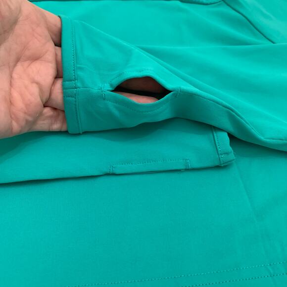 Gym Shark Womens Training Top Teal Sz Small Crop Top Long Sleeve Workout Active - Picture 11 of 14